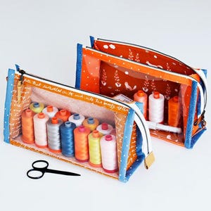 Boxy Clear Pouch by Aneela Hoey - Paper Booklet Sewing Pattern