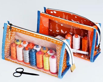 Boxy Clear Pouch by Aneela Hoey - Paper Booklet Sewing Pattern