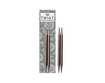 ChiaoGoo TWIST Lace Tips - 3&quot; Stainless Steel Interchangeable Knitting Needles