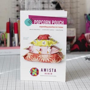 Amista Baker による紙製ポップコーンポーチのパターン