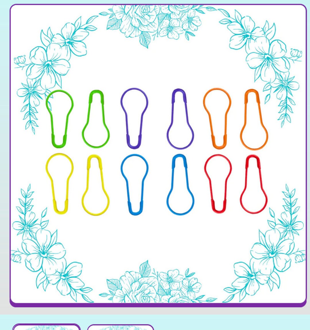 Hiyahiya Safety Pin Stitch Markers for Knitting Etsy