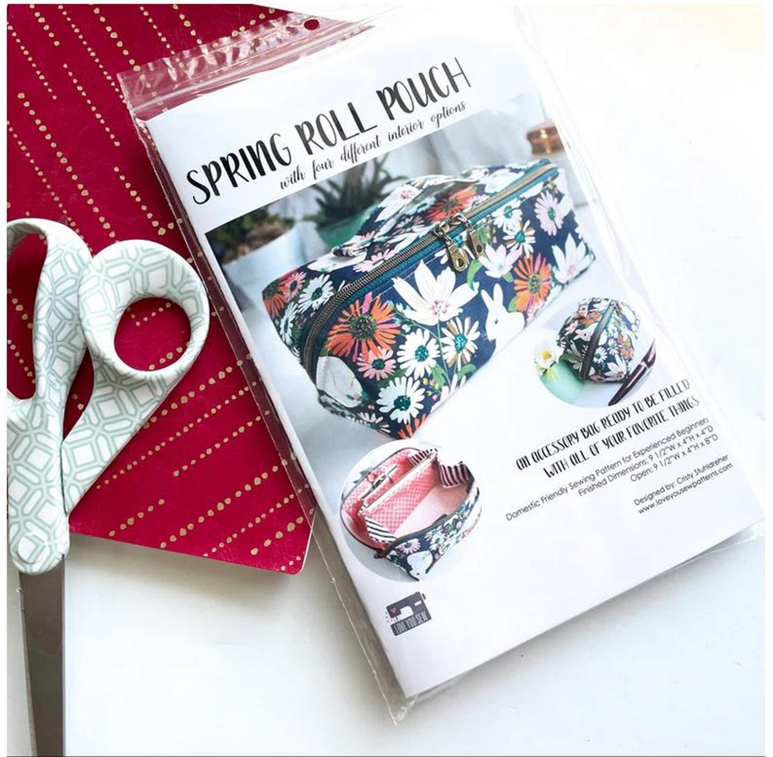 Spring Roll Pouch - Paper Booklet Sewing Pattern - Etsy