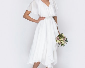 white summer cocktail dress