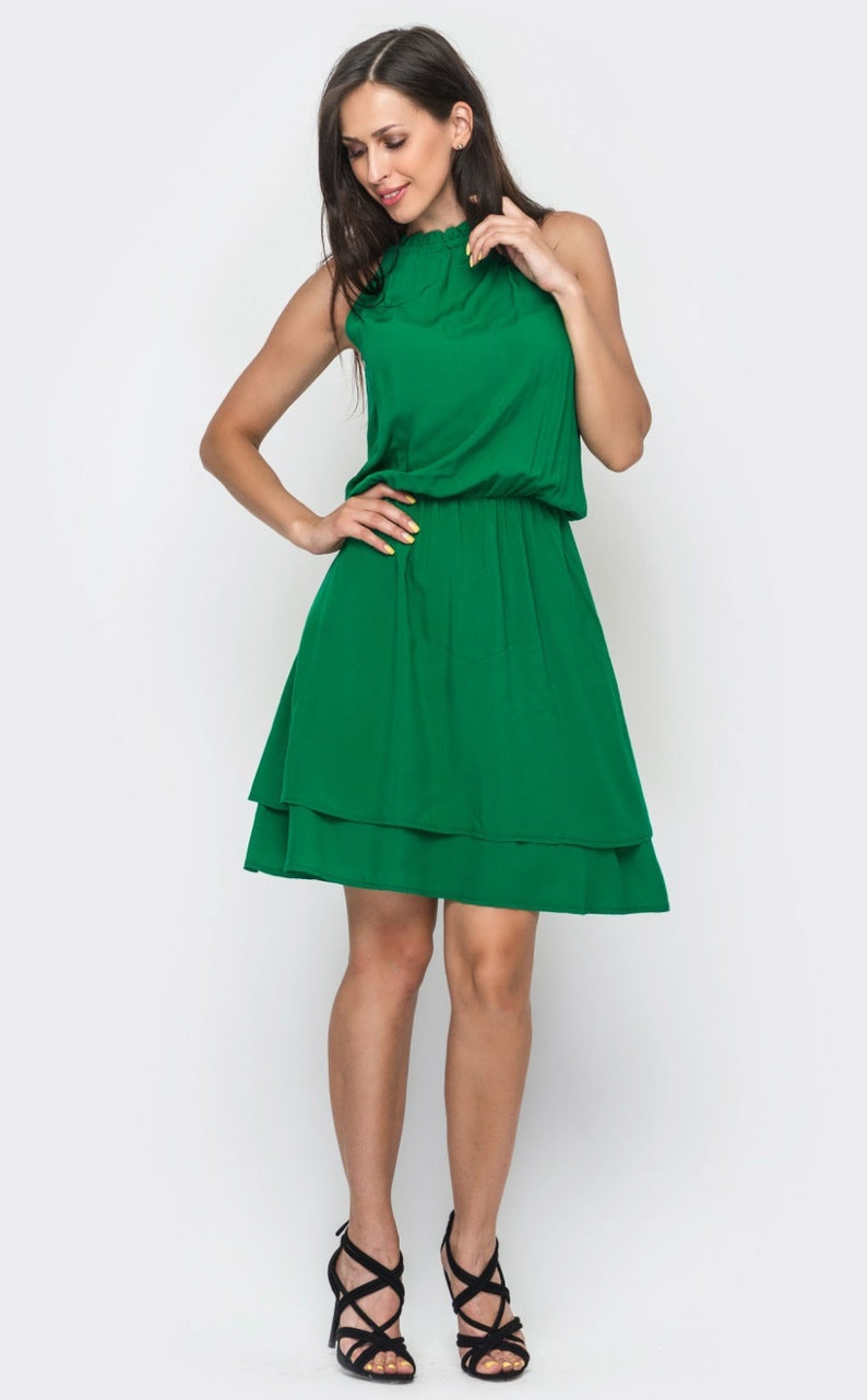 Green Beach Dresses