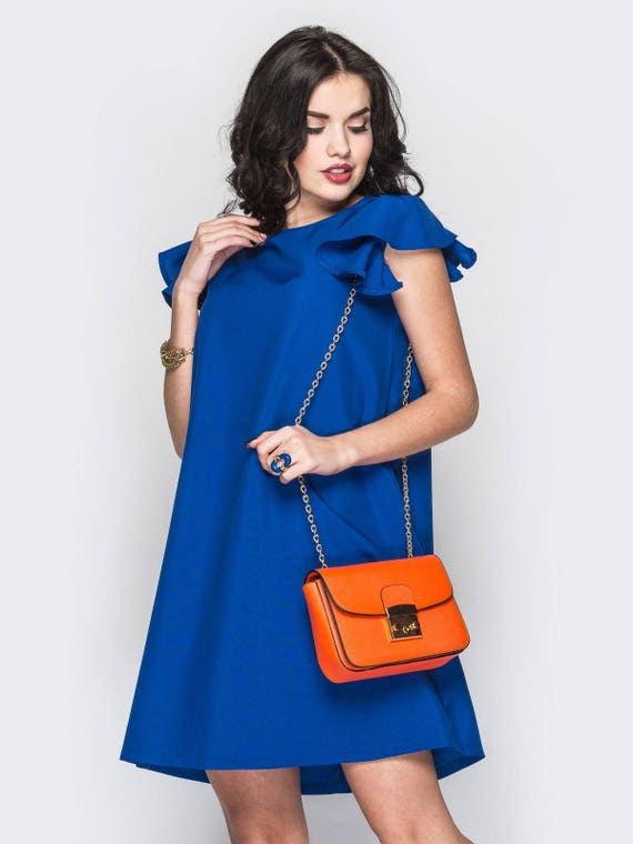 Royal blue dresses Casual Cocktail 