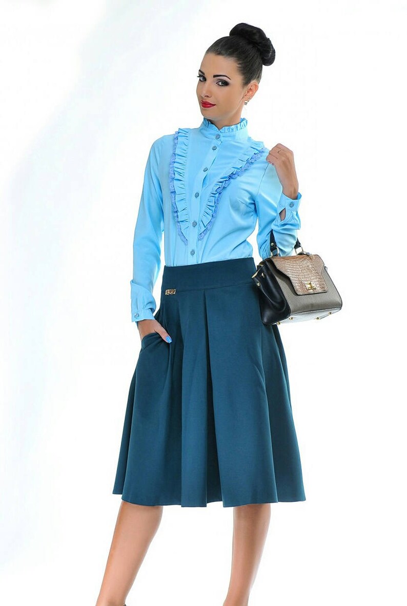 Turquoise Business Dress