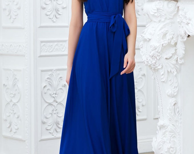 Longleat cobalt dress main image 1