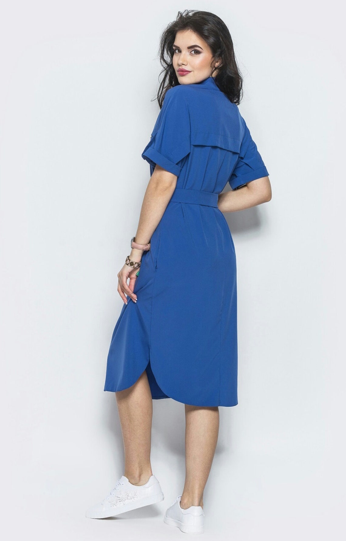 Stylish dress Tunic Cobalt blue tunic Summer dress Tunic Etsy