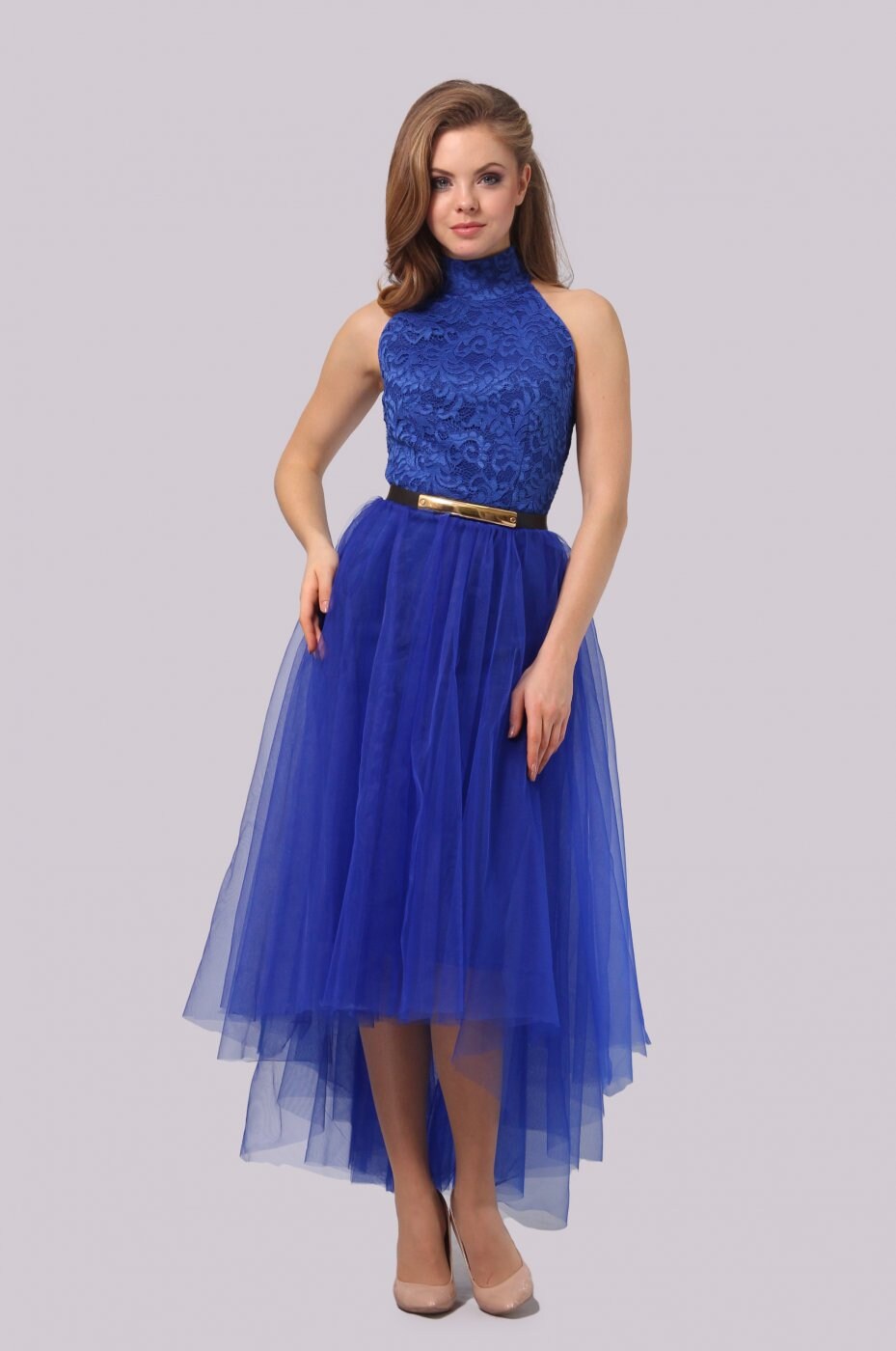 cobalt blue summer dress