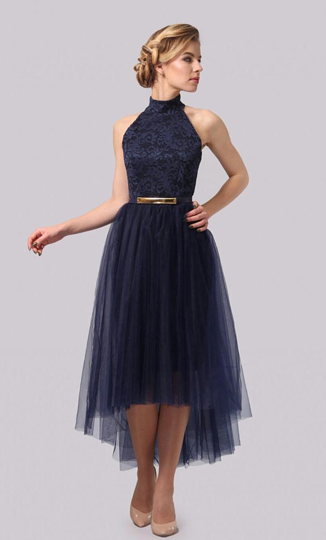 cobalt evening gown