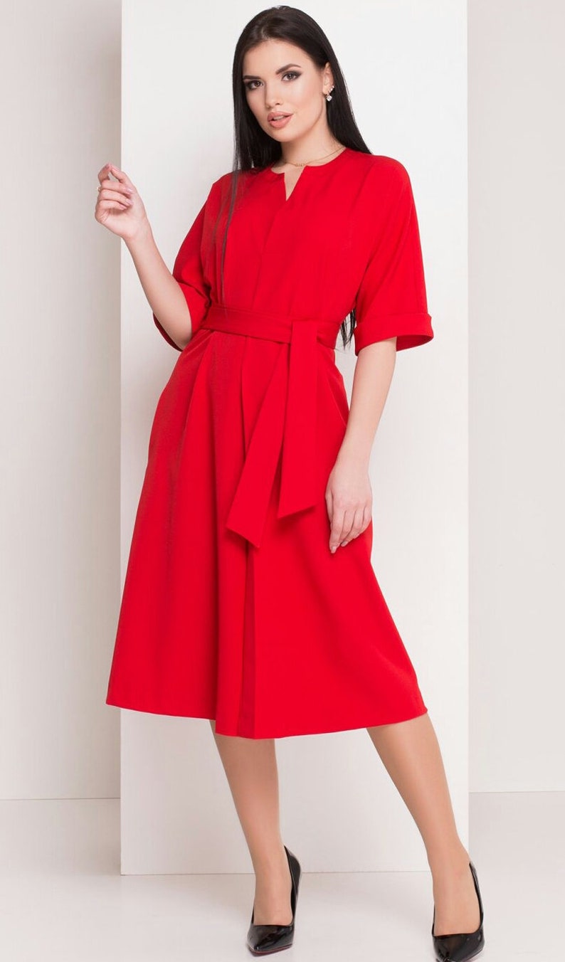 Short Red Halter Dress
