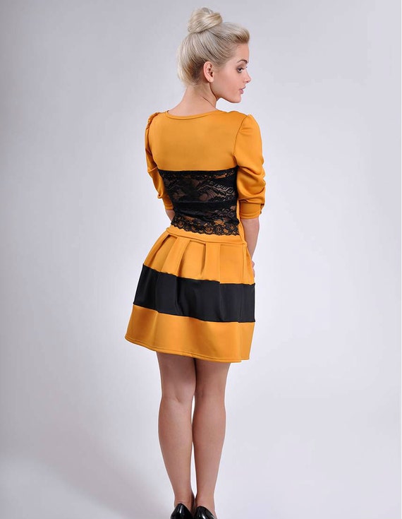 mustard dress fall