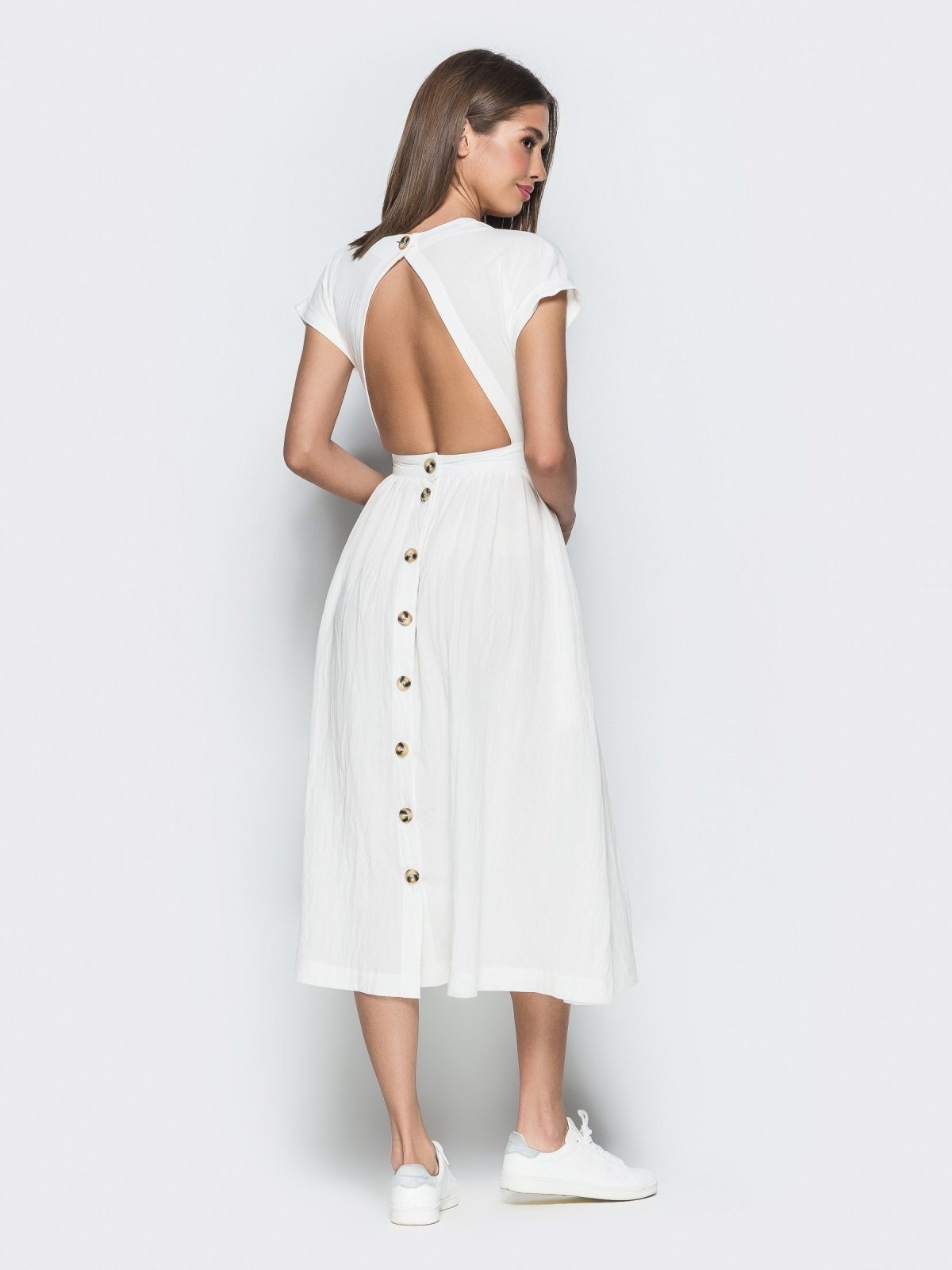 open back dress casual