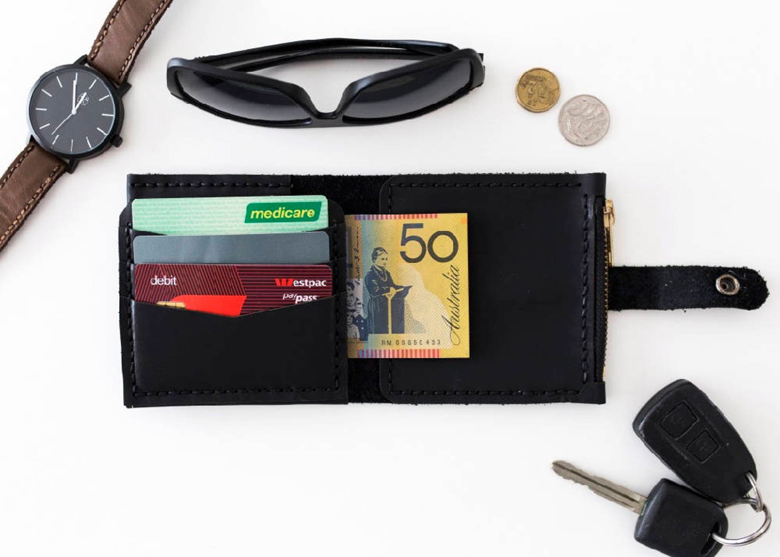 Palmer Wallet Kit Leather DIY Kit Leather Wallet Etsy