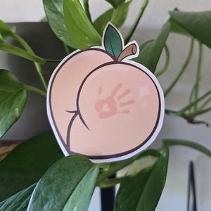 Cheeky Peach Sticker