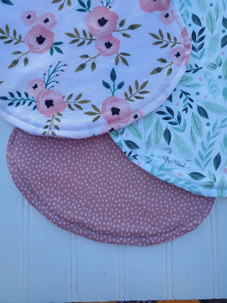 Burp Cloths Girl Baby Girl Burp Cloths Floral Burp Cloths Etsy