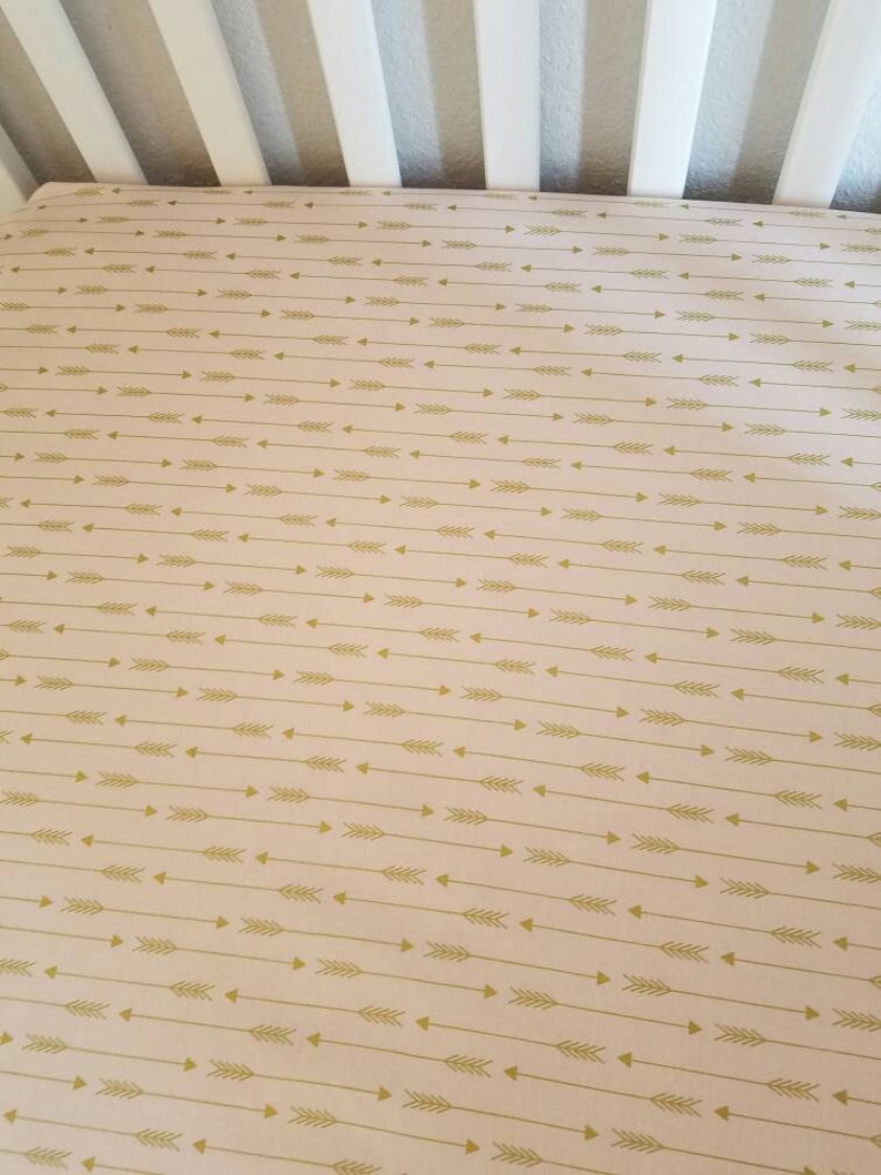 gold nursery bedding