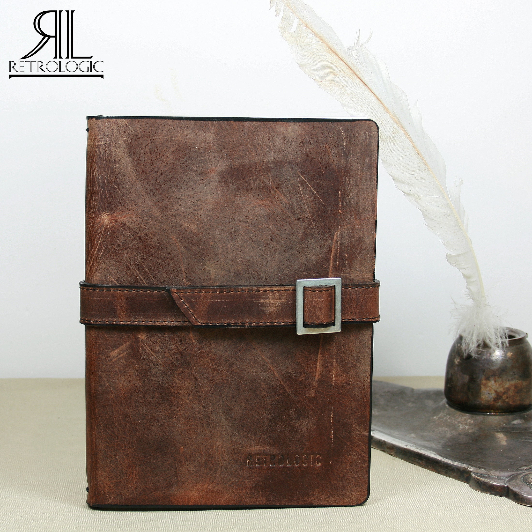 Retro Leder Journal A5 robuste Leder Journal nachfüllbare Etsy