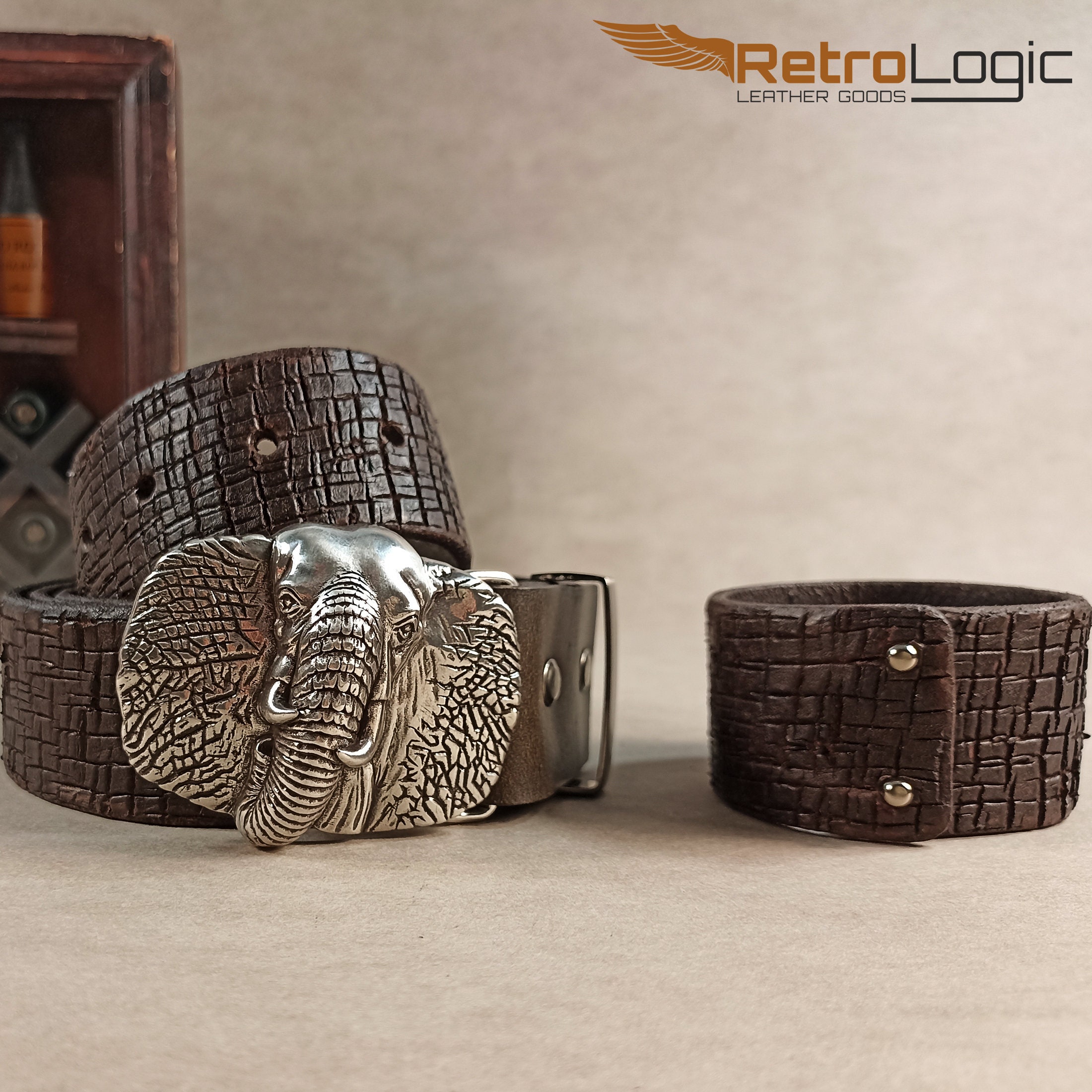 Garland Belt Buckle - Elephant main image 1
