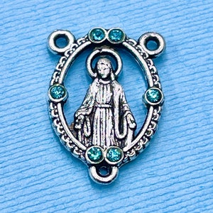 4 Miraculous Rosary Center Pieces Rosary Connectors Catholic Rosary Centers Made in Italy Rosary Center Rosary Connectors
