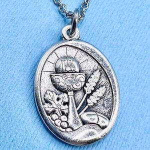 Eucharist Necklace Communion Necklace Stainless Steel Chain Choice Gift Box