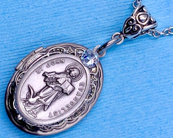 DiamondJewelryNY Sterling Silver St John of God Pendant DiamondJewelryNY Sterling Silver St John of God Pendant