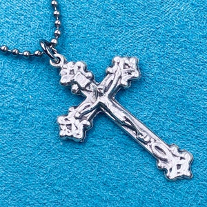 Catholic Crucifix Necklace Confirmation Necklace Catholic Cross Necklace Catholic Necklace Stainless Steel Chain Choice Gift Box