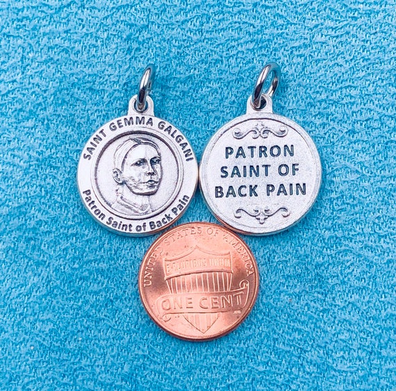 Charms 10 Medals,Patron St of Back Pain St Gemma Galgani Healing Medal