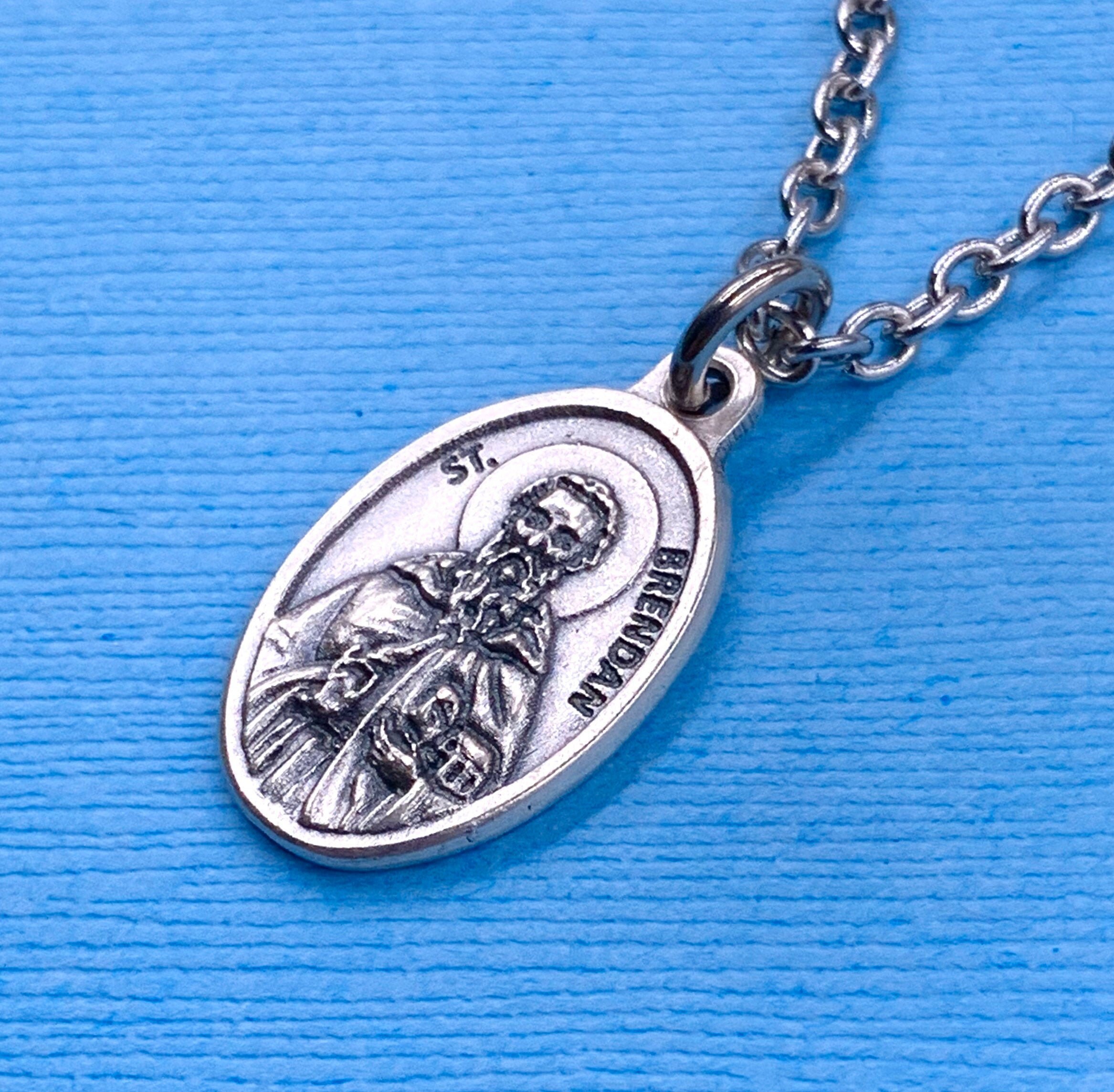 St Brendan Medal Catholic Jewelry - Etsy