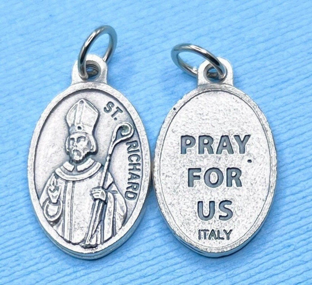 Saint Richard Medal Patron Saint of Coachmen and Sussex England Italian ...