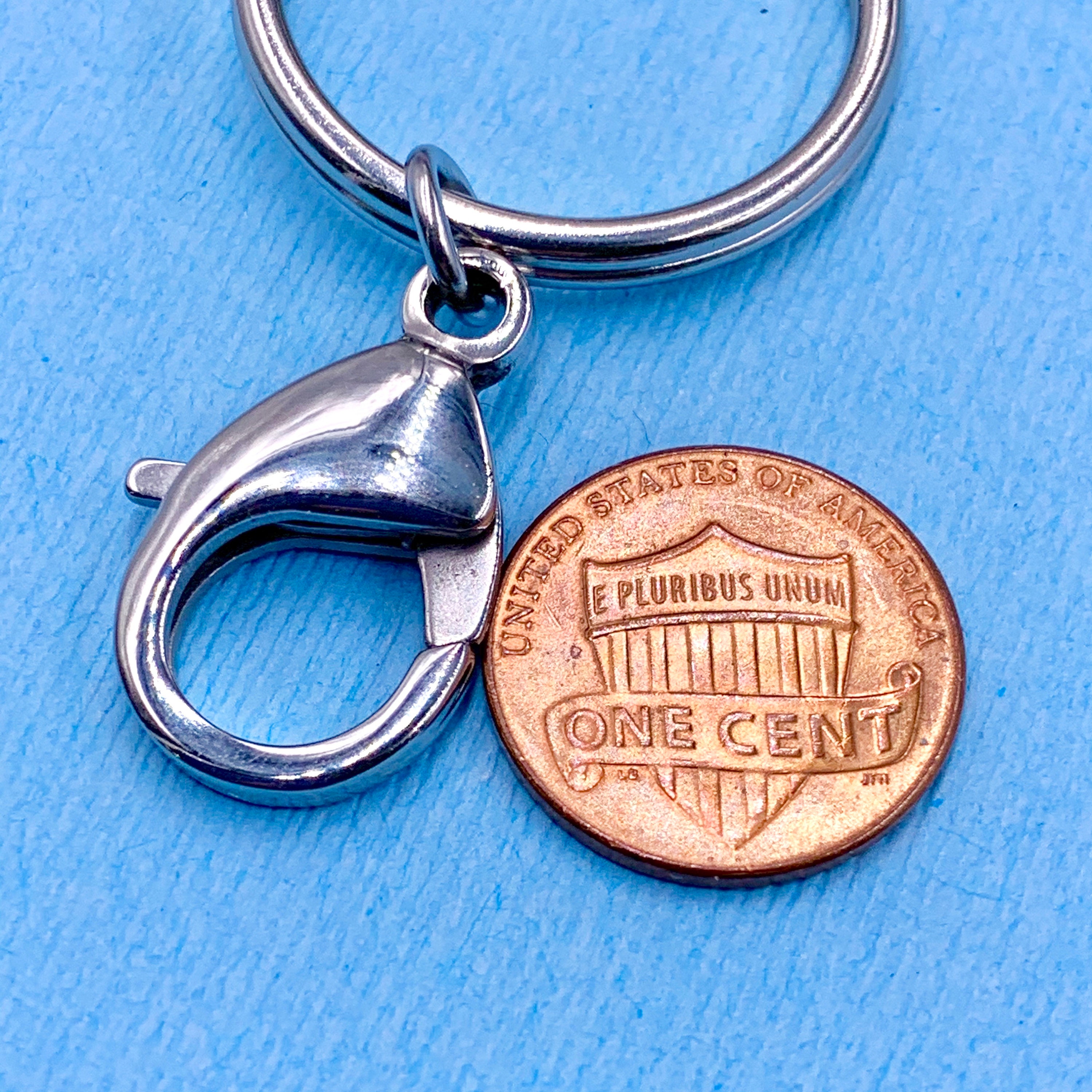 Archangel Michael Key Ring Archangel Michael Clip on Key Ring Etsy