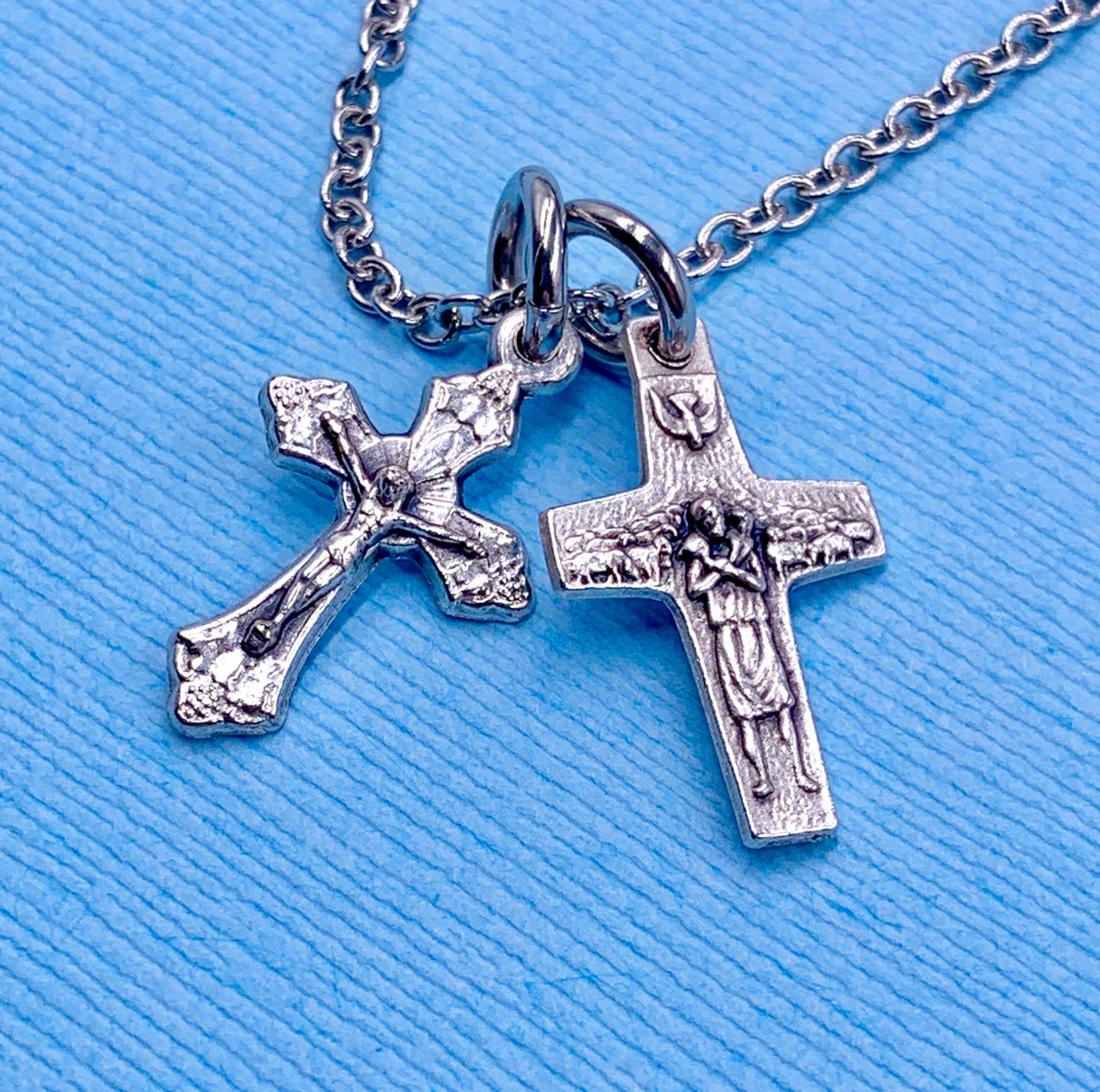 Pope cross necklace Clearance