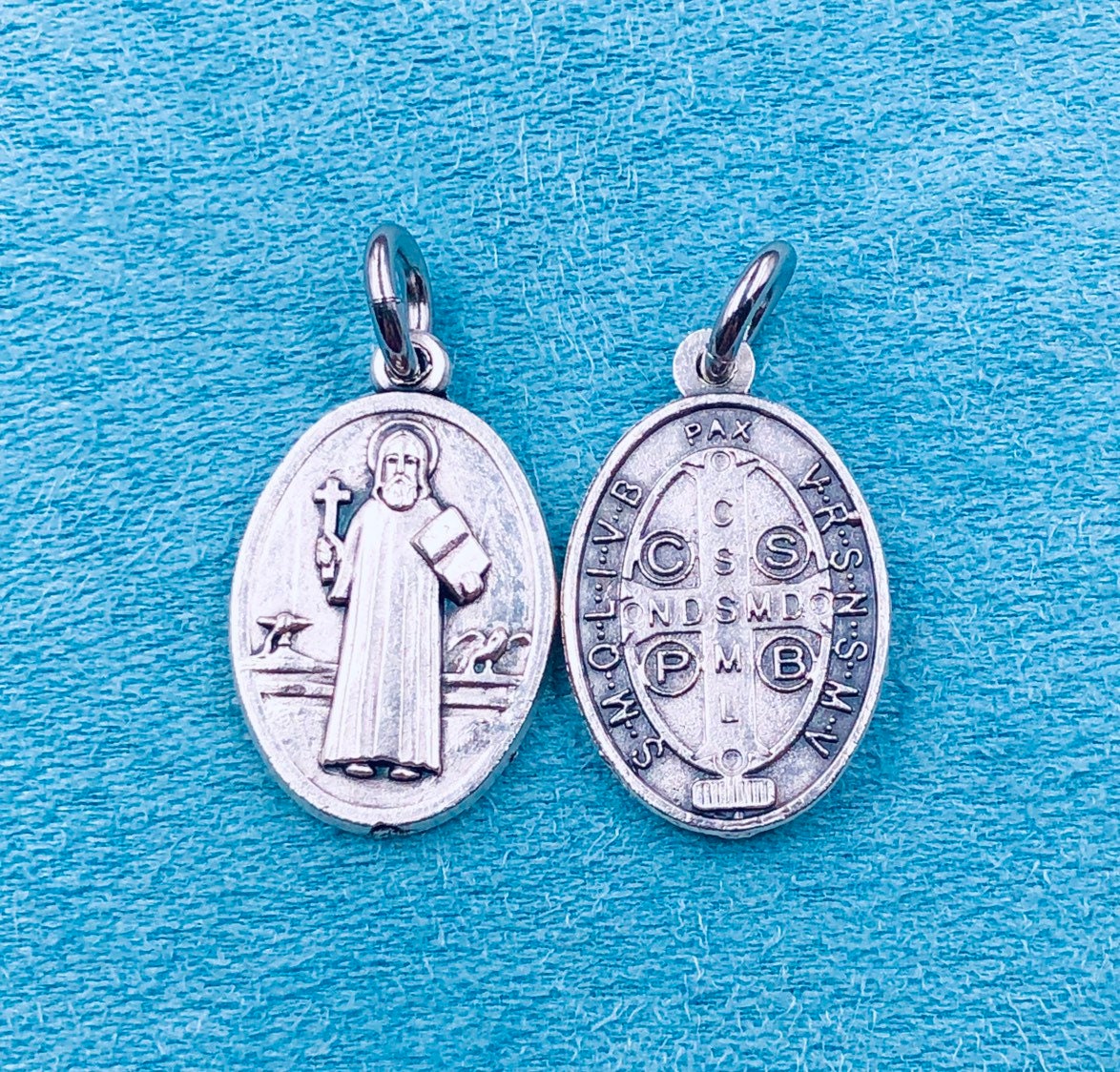 Lot 10 Medals St Benedict Medal St Benedict Protection Medal Etsy