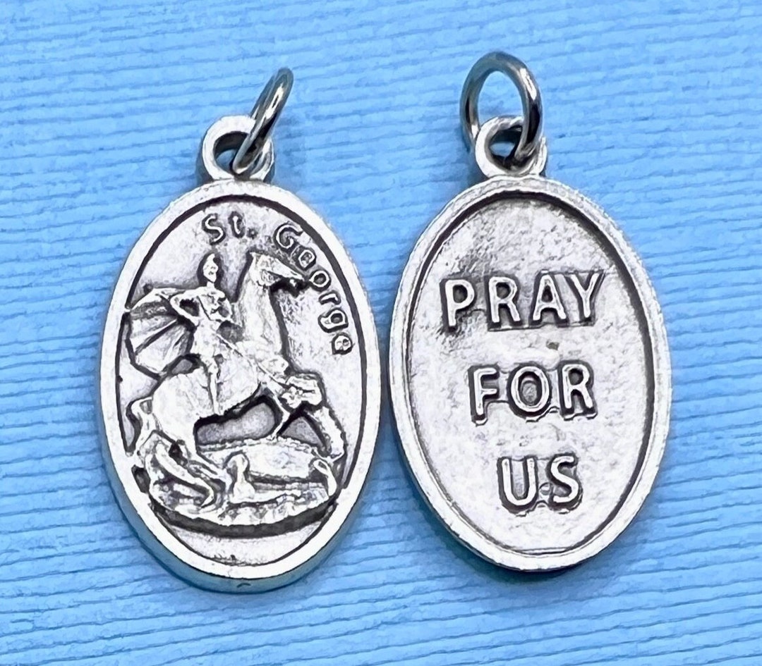 thumbnail image 2 of Saint Jacob Of Nisibis Medal Necklace– Men's Sterling Silver Pendant With 24-Inch Light Chain And Gift Box, Catholic Religious Necklace - Made In USA - Product Details 2 of 12
