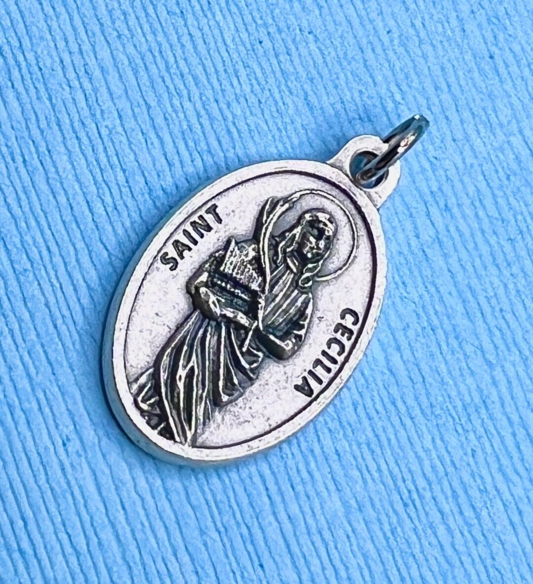 Saint Cecilia Medal Patron Saint of Musicians Composers Instrument ...