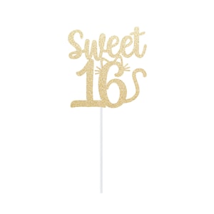 Sweet 16 Cat Cake Topper | Cat Themed Birthday | Kitty Sweet Sixteen