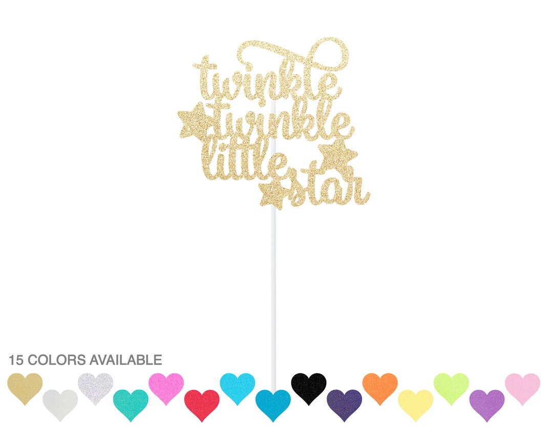 Twinkle Twinkle Little Star Cake Topper - Baby Shower - Gender Reveal ...