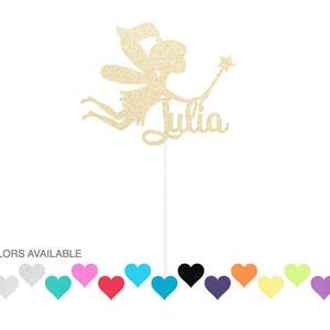 Fairy Cake Topper Custom Fairy Birthday Cake Topper Sign Fairytale
