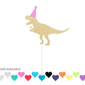 Party Dinosaur Birthday Cake Topper