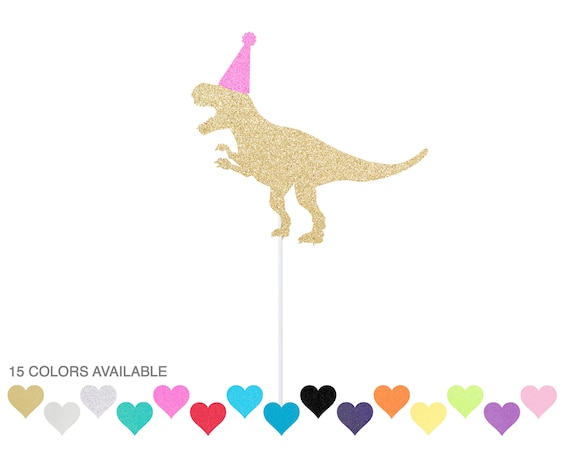 Party Dinosaur Birthday Cake Topper Il_570xn