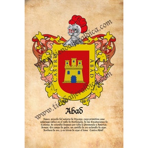 Digital file with heraldic family crest