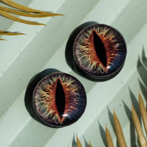 Brown dragon cat eye iris image ear wooden or clay tunnels 4,5,6,8,10,11,12,14,16,18,20-40mm;6,4,2g,0g,00g;1/4,5/16,3/8,1/2,9/16,5/8,3/4&quot;