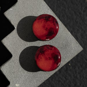 Pair gauges Mars image wooden or clay ear plugs 4,5,6,8,10,11,12,14,16,18,20-40mm;6,4,2g,0g,00g;1/4,5/16,3/8,1/2,9/16,5/8,3/4,7/8&quot; all size