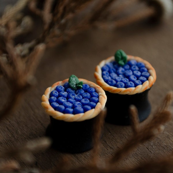 Blueberry pie basket ear plugs,food  gauges,8,10,12,14,16,18,20,22,24,26,28,30mm;2g,0g,00g;5/16",3/8",1/2",9/16",5/8",3/4",7/8",1 1/4"