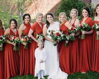 Floor Length LONG Ball Gown Maxi Infinity Dress Convertible Formal Multiway Wrap Bridesmaid Dress Evening Dress Wedding Christmas Party