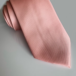 Rose Blush Pink Men&#39;s Necktie - Matching for Atom Attire Infinity Dresses | Wedding | Groom | Best Man | Gift | Ideas for him |