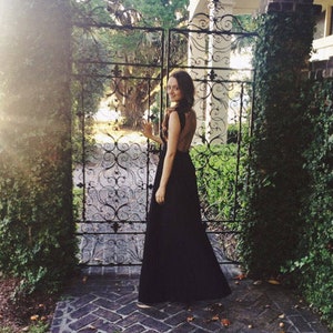 Maxi black formal dress hotsell