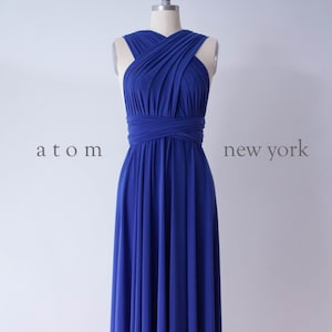 Royal Blue LONG Floor Length Ball Gown Infinity Dress Convertible Formal Multiway Wrap Dress Bridesmaid Evening Dress