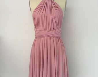 infinity dress baby pink