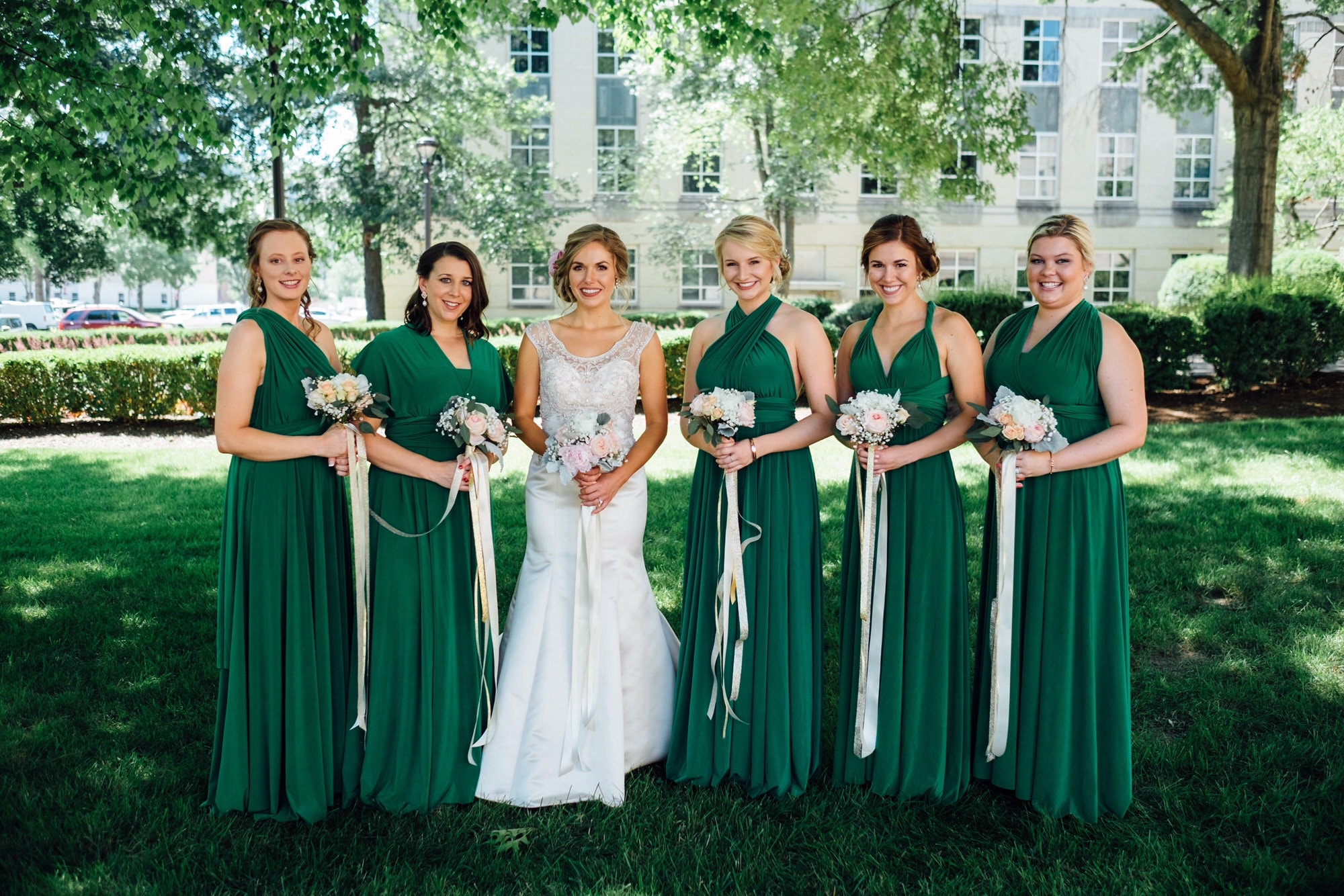 dark emerald green infinity dress Velvet Multiway Infinity Dress in Emerald Green For Sale - Bridesmaids  Dresses main image 1